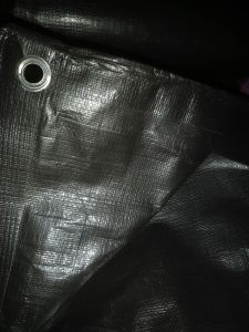 TERPAL  PLASTIK  A12  HITAM UKURAN  4X7