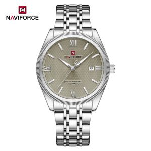 Naviforce | NAVIFORCE Classic Mens Watch Luminous Pointer Display 3ATM Waterproof Quartz Calendar Movement Simple Design Boys Watches