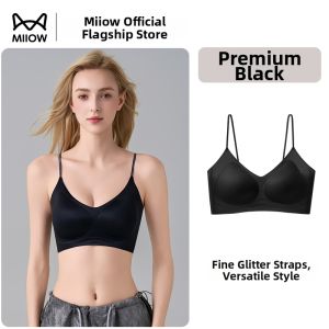 MiiOW | Lifting Small Chest Ultra Thin Seamless Breathable Back Beauty Sport Thin Strap Natural Color Bra