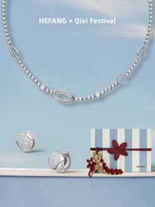 HEFANG Jewelry | Unique Design Tennis Earrings Studs Minimalist Luxury Earrings for Women