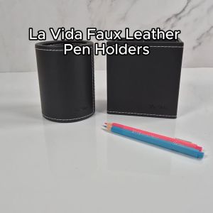 [SG Stock] La Vida Faux Leather Pen Holder | Desktop Organiser | Home and Office Stationery
