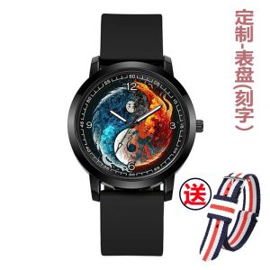 นาฬิกาข้อมือ Quartz เวอร์ชั่นน้ำได้รับการคุ้มครอง หน้าปัดเซรามิก สายยาง นาฬิกาเทอร์โมนิทเตอร์แบบดิจิตอล ที่ระลึก