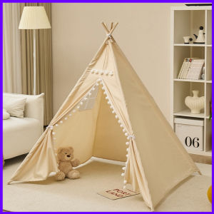 Kid Tent Play House 1.35m /1.6m Portable Children Teepee Tents Indoor Princess Castle Tent Gift for Girl Children
