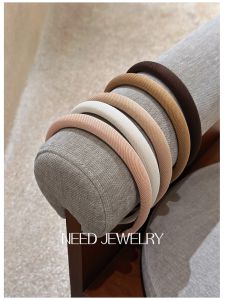 New Arrival Japanese and Korean Ins Coffee Multicolor Fine Sponge Headband Hair Fixer Young Adult All-Match Simple Elegant Headband Hair Accessories