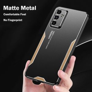 For Realme12x 12 Pro+ 5G 4G Metal Blade Case For Realme 12x 12 Pro Plus 5G 4G Realme12 12+ Phone Casing Shockproof Bumper Simple Matte Back Cover Soft TPU Edge Fashion Anti Drop No Fingerprint