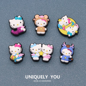 เครื่องประดับ Crocs ดอกไม้ตกแต่งสัตว์มีหัวใจสัญลักษณ์ที่น่ารักและน่าตื่นเต้นสำหรับรองเท้า Crocs สำหรับเด็กและเยาวชน