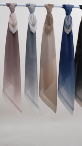 𝐃𝐀𝐅𝐀𝐍𝐘𝐀 - Emly Series Jilbab 2 Gradasi Kerudung Segi Empat Hijab Scarf bahan Voal Laser Cut