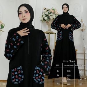 [ABAYA ORI] ABAYA DUBAI TURKEY 1255 kantong busui GAMIS ARAB SAUDI MAXIDRESS TREND KEKINIAN GAMIS BORDIR FASHION WANITA MURAH MUSLIMAH /TERBARU / COUPLE / GAMIS LEBARAN / TERLARIS / ABAYA UMROH BEST SELLER BISA BAYAR DI TEMPAT/COD