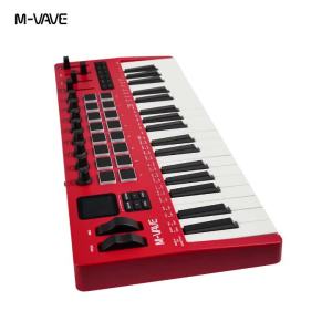 M-VAVE | M-VAVE SMK-37 PRO Keyboard MIDI Controller 37 Key 16 RGB Pads 8 Knobs Supports Wireless Connection Systems Software Operation