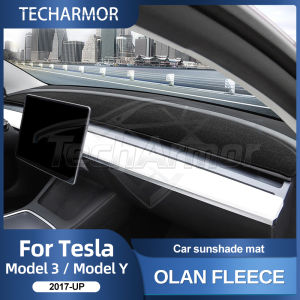 Dashboard Cover Pad For Tesla Model 3 Model Y 2017-2019 2020 2021 2022 2023-2025 Sunshade Anti-UV Dash Mat Sun-shading Non-slip