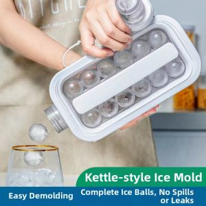GUOQI | 2 In 1 Ice Ball and Cube Mold Water Bottle Ice Box