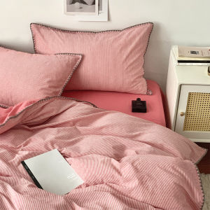 Kiss Dear | Premium Washed Cotton Four-Piece Bedding Set