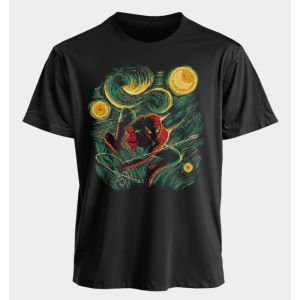 Marvel Mens T-shirt - Spider-Man Summer American Style Spring and Autumn New Casual Retro Sporty Fitness Couple Short Sleeves