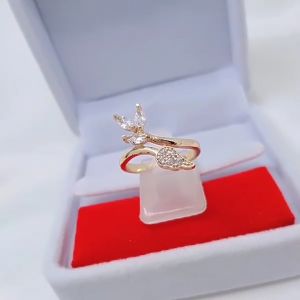 Cincin Fleksibel Wanita Aksesoris Fashion Awet Tahan Lama Anti Karat Cocok Untuk Harian G8-1B