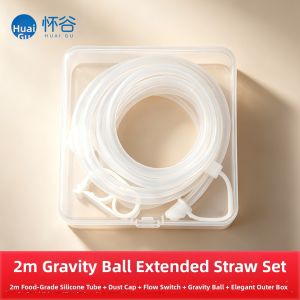HUAIGU | Anti-Spill Choking Prevention Long Drinking Straw 2m