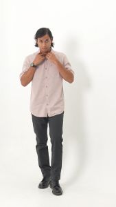 M.Gee Kemeja Casual Lengan Pendek Pria Mgee Original ALTO C115 Red