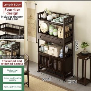 Chinese Style Tea Ware Storage Display Cabinet