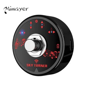 Miwayer Wireless Page Turner Pedal Bluetooth-Compatible Foot Switch with USB Charging  for Electronic Music Scores E-books