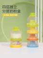Portable Three Daddies Milk Powder Box Infant Portion Separator Outing One Meal One Grid Divider Baby Milk Powder Storage Container. 