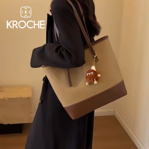 Kroche - [Free Gantungan] Tote bag Wanita Shoulder Bag Tas Wanita Import Terbaru 2025 Florence Premium Kuliah Kerja bag