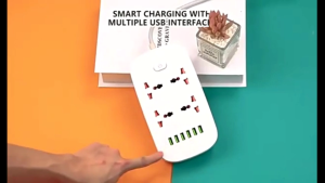 3-Pin Wall Socket Plug T-ADAPTOR Adapter Socket Extension Plug Extension Plug With USB PORT Type C