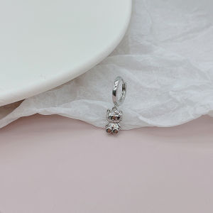 Titanium Steel Personality Kitty Kitty Girl Heart Pendant