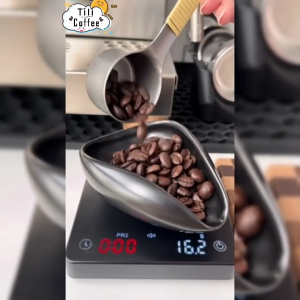 Coffee Bean Dosing Cup Set Ceramic Coffee Bean Tray and Spray Bottle for Coffee Bar Barista Tools
