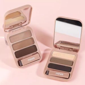 Natural Three-Color Eyebrow Powder Palette for Makeup Artists Pregnant Women Black Eyebrow Powder Long-lasting Waterproof Sweatproof