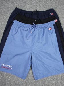 Mens Summer Large Size Thin Running Sport Shorts Quick Dry Training Fitness Five-Quarter Pants with Triangular Inner Cushion