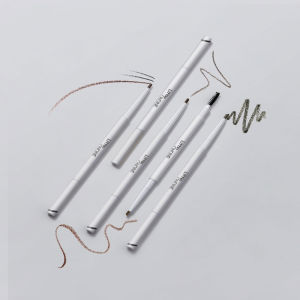 Long-Lasting Waterproof Smudge-Proof Double-Ended Fine Tip Eyebrow Pencil Natural Grey Easy to Color Any Skin Type Chinese