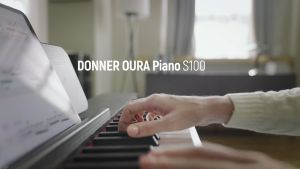 Donner Oura S100 Digital Piano 88 Key Weighted Keyboard - Black