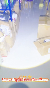 YMJR WH818 Lampu Depan LED Zoom Tahan Air Super Terang 1000W untuk Luar Ruangan 3 Mode Cahaya Isi Ulang USB Sensor Gerak