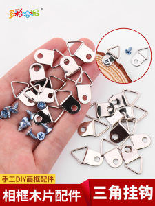Đồ Thủ Công DIY Phụ Kiện Phần Cứng Móc Hình Tam Giác Trang Trí Tranh Ảnh Tường Gỗ Tròn Không Để Lại Dấu Vết Tạo Động Lực Sáng Tạo