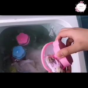 Blossom Washing Machine Filter Bag Dust Hair Remover Laundry Ball Clothes Wash Ball Bola Mesin Basuh
