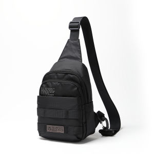 VOLUNTEER | Hualangdi Mens Oxford Cloth Crossbody Bag Lightweight Sports Small Bag Single Shoulder Bag Casual Mini Backpack Leisure