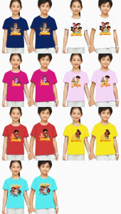 Baju kaos anak laki-laki & perempuan JUMBO & FRIEND size S-XXL (1-10th) - bahan katun - Atasan anak-anak