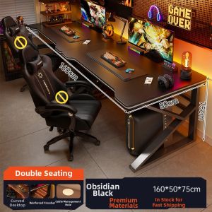 ZHUOHE | Dual Person Gaming Desk for Home and Office Use
