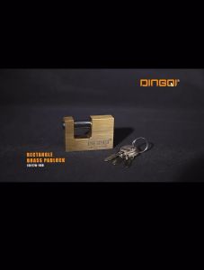 Gembok Desain Square DINGQI: Keamanan dengan Gembok Kuningan Asli Petak Brass Padlock Square 151170 151180 151190