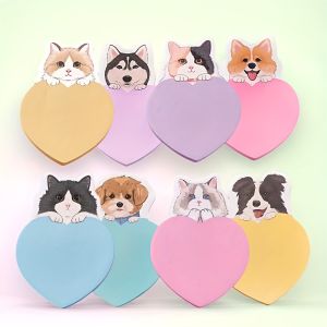 30sheets Cartoon Alien Cat Sticky Notes Student Creative Message Memo Notes Book Expansion Handbook Material Stickers