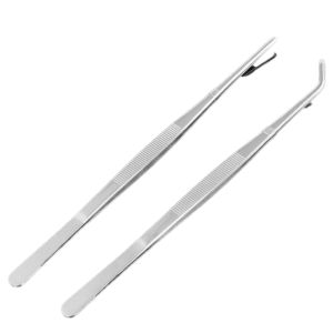 gumahus | Long Stainless Steel Tweezers Large Size Tool for Water Plants and Succulents