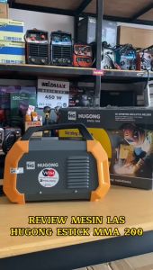 HUGONG 200III MESIN LAS HUGONG DC INVENTER ARC-LIFTIG WERDER BONUS KACAMATA LAS OTOMATIS