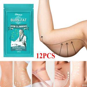 12PCS Thin Arm Moxibustion Paste Slimming Down Hot Compress Stickers Slimming Products to Burn Fat Lose Weight Patch