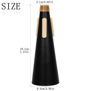 IRIN | IRIN Trumpet Mute Muffler Conical PET Black Lightweight Damper Trumpet Beginner Practice Brass Wind Instrument Accessories
