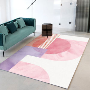Luxury Pink Geometric Carpet