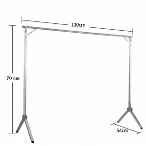 xianxunxue | Stainless Steel Adjustable Folding Clothes Drying Rack Single Rod
