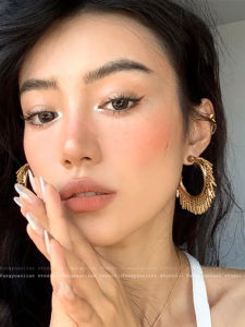 Bohemian Style Golden Tassel Hoop Earrings Womens Exaggerated Personality Fashion Jewelry Ear Cuffs Alloy Geometric Pattern