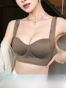 MiiOW | เสื้อชั้นในไร้โครงสำหรับผู้หญิง ไร้โครง ไร้โครง เสื้อชั้นในแบบเกาะอก ป้องกันการหย่อนคล้อย กระชับหน้าอก ดูดซับความชื้น สายเดี่ยว สายหลัง 4 แถว