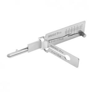For Lishi Yale Picks Picking SS001 SS002 2 In1 Locksmith Tools Master Key Decoder Micha Decoder Hooks Topolines To Open Locks