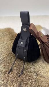 Vintage Thời Trung Cổ Thời Kỳ Phục Hưng Eo Túi Viking Dây Rút Túi Đựng Tiền Xu Cho Halloween LARP Trang Phục Hóa Trang Đảng Ví Di Động