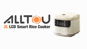 ALLTOU Rice Cooker Touch Control 10 Modes Options Electric Cooker 2L Large Capacity 24H Smart Reservation Non-Stick
